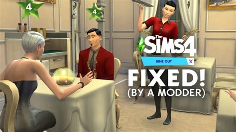 The Sims 4 Dine Out has been FIXED! (by a modder).